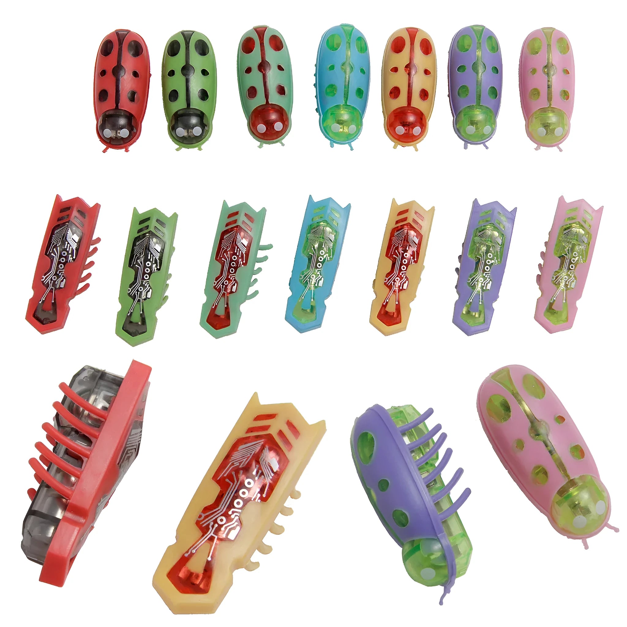 Electric bug cat toy with PVC construction and motorised walking legs for interactive pet play
