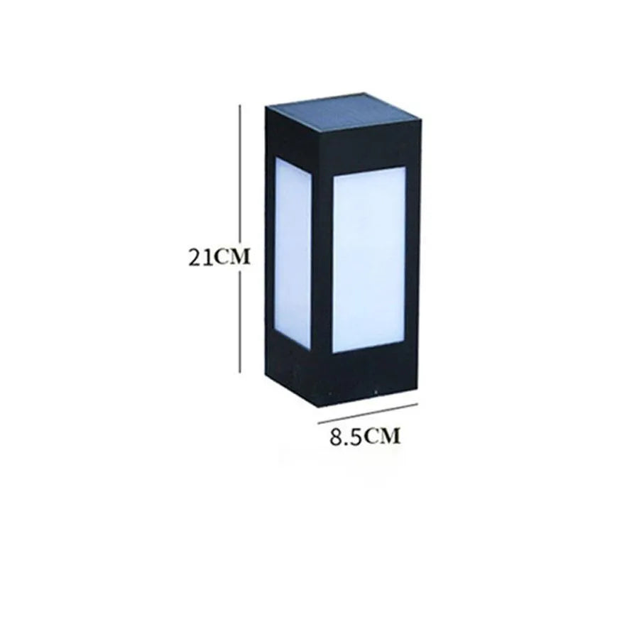 Solar garden lights with LED illumination for outdoor landscape and lawn lighting