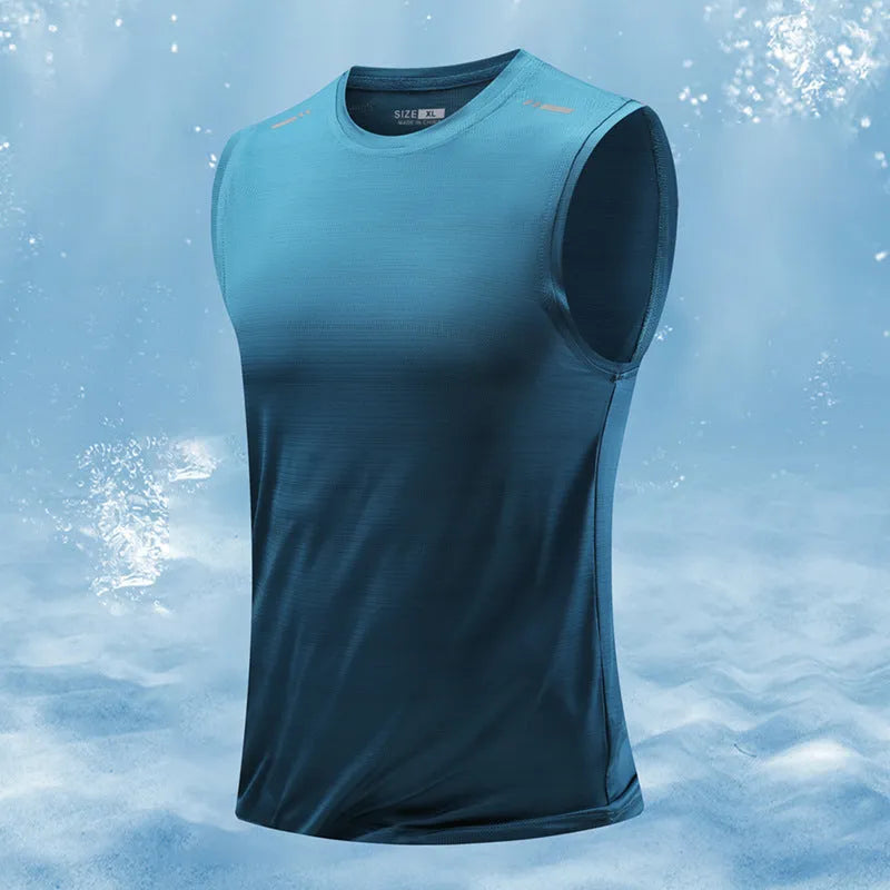 Men's loose-fit bamboo fibre waistcoat in multiple colours with straight hem design