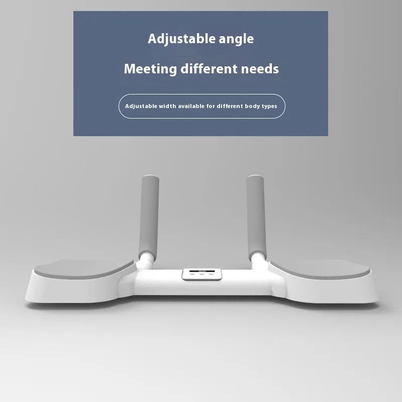 White flat support trainer with alloy aluminium tube frame on a plain background.
