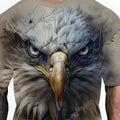 Men's loose fit short sleeve t-shirt in chemical fibre blend with coloured letters graphic design