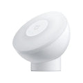 White PC shade bedside table lamp with human body induction sensor and compact 94mm dimensions