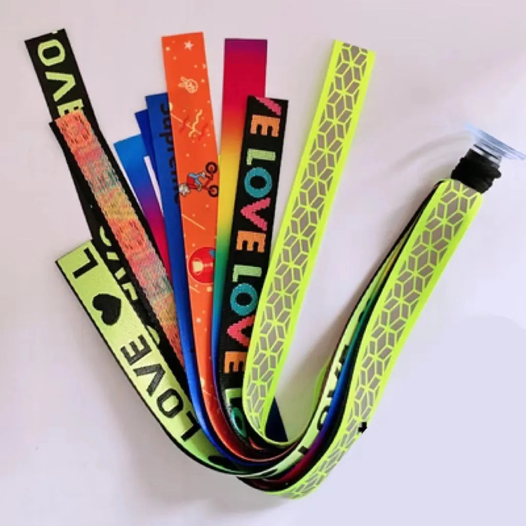Children's helmet decorative streamer accessory in multiple colour choices for roller skating and biking