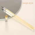 Transparent acrylic pencil with alloy tip and HB refill in multiple colours