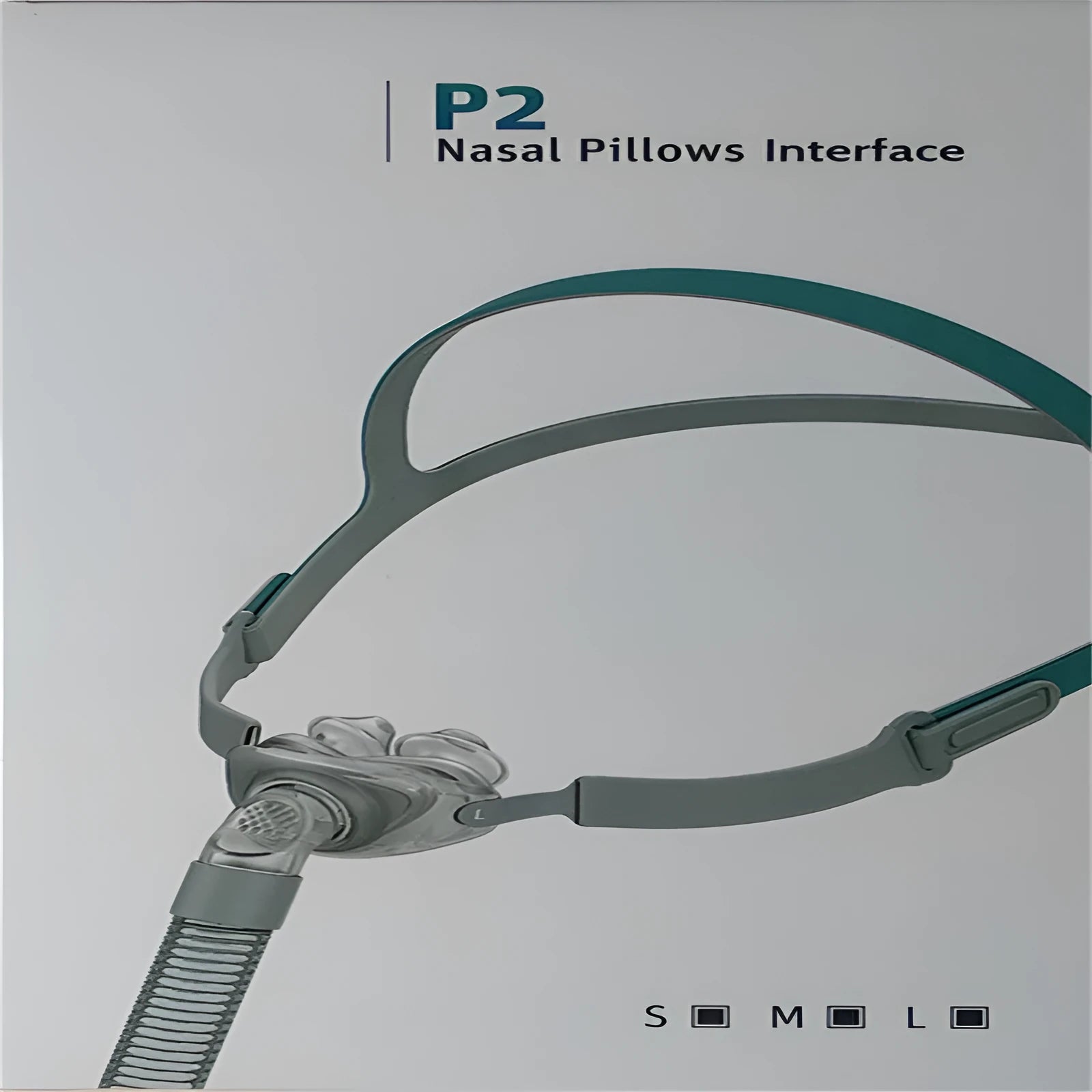 Ventilator nasal pillow mask accessories kit showing silicone cushions and a thickened headband strap