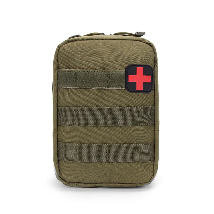 Tactical medical vest accessory bag in nylon with Velcro mounting