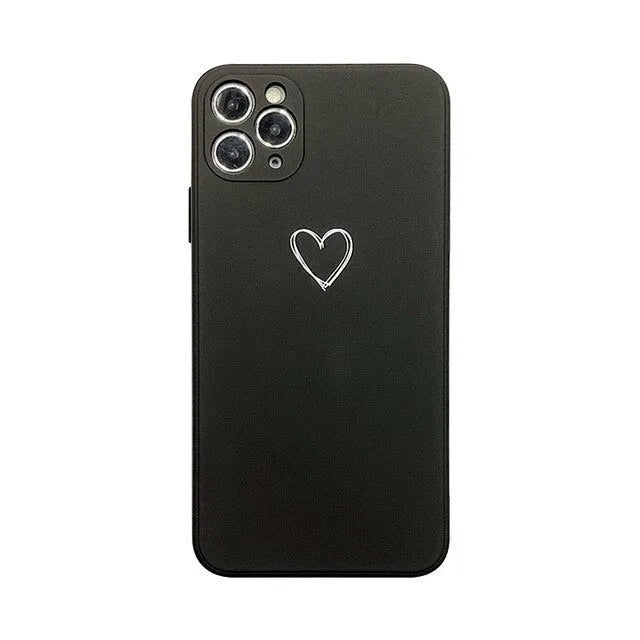 Silicone phone case for Apple iPhones in multiple solid colours including black, white, and pastel options