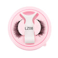 Reusable waterproof false eyelashes with glue-free adhesive in multiple style options