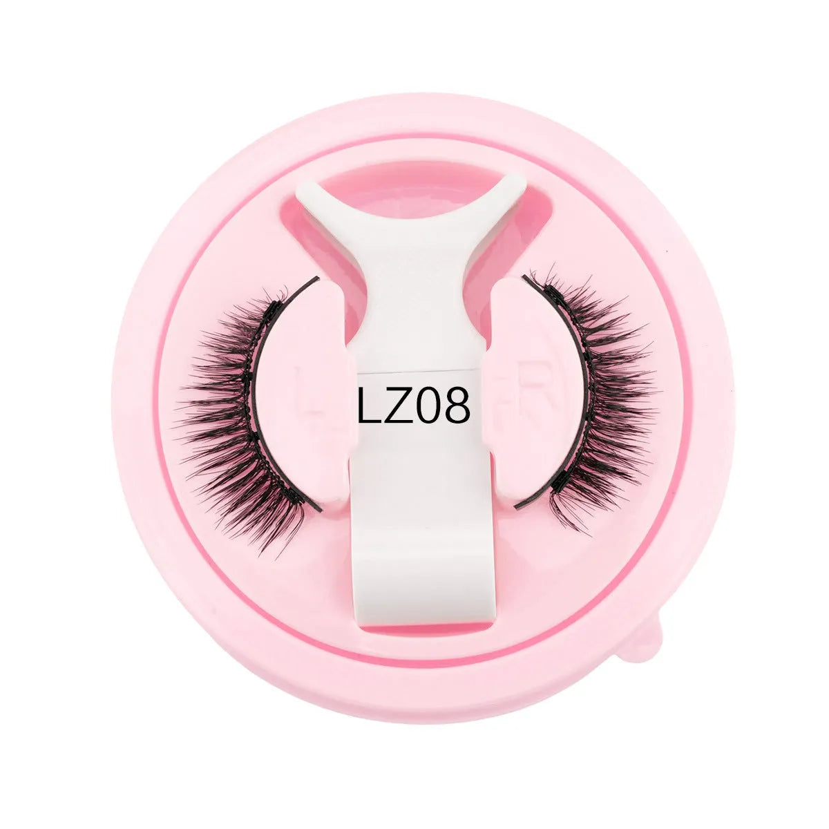 Reusable waterproof false eyelashes with glue-free adhesive in multiple style options