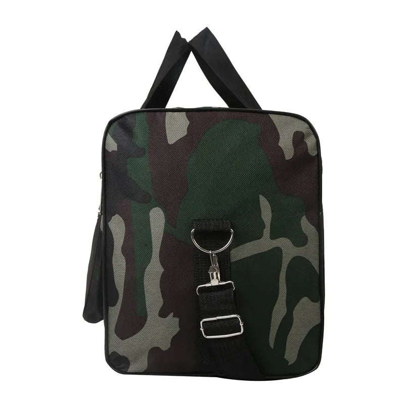 Camouflage waterproof luggage bag with below 20L capacity and stripes pattern