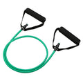 Adjustable chest expander with TPE tension rope in five colour options representing different resistance levels