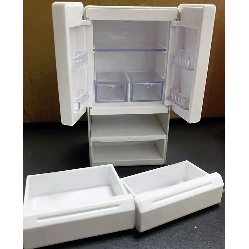 White plastic miniature candy toy model with lighting feature measuring 11.4cm high