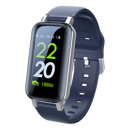 Call Bracelet smart fitness tracker on a wrist, showing Black, Blue, and Coffee colour options.