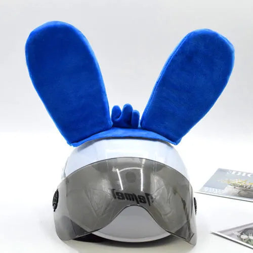Rabbit Glow Ears locomotive-themed helmet ornament with velcro bottom attachment