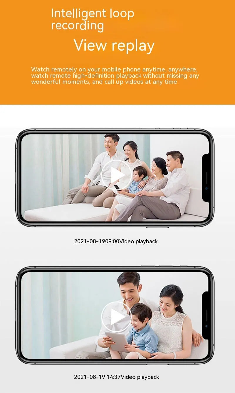 Wireless bulb security camera with 1080p monitoring and night vision