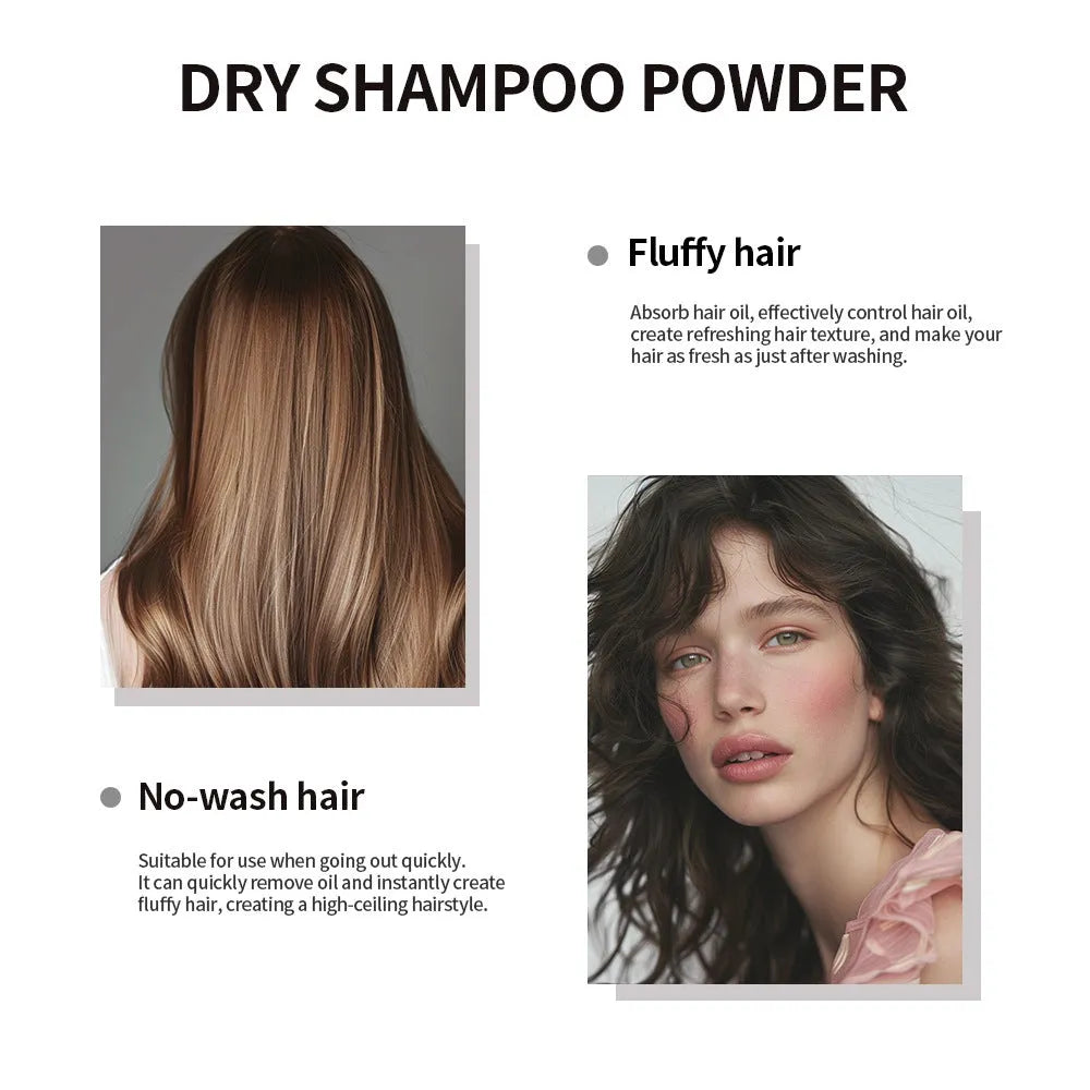 5g hair dry cleaning booster powder sachet with sponge headband mirror accessory