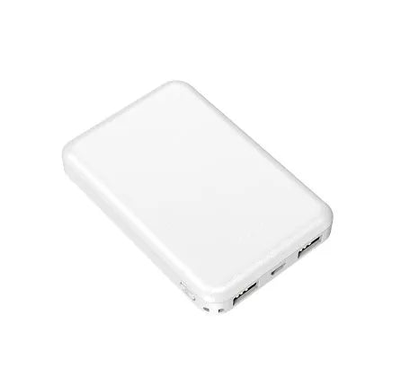 Black and white electric heating vest power bank belt with dimensions 97x64x14mm