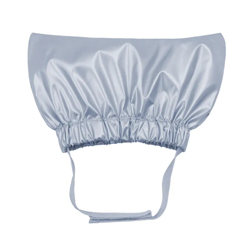 Adjustable pet shower cap for cats and dogs in non-woven fabric with ear-proof waterproof design