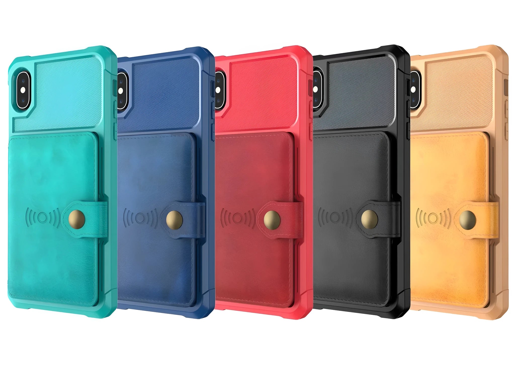 Geometric pattern PU mobile phone back cover case in multiple colours for iPhone and Samsung phones