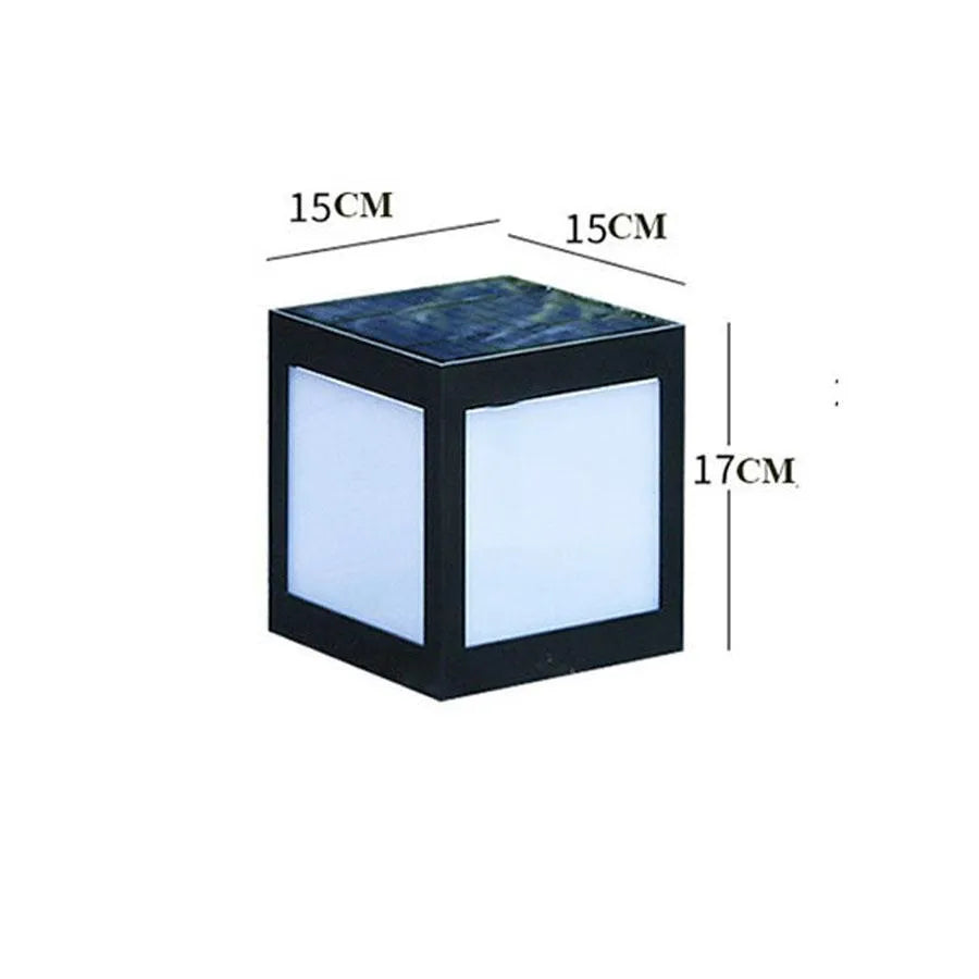 Solar garden lights with LED illumination for outdoor landscape and lawn lighting