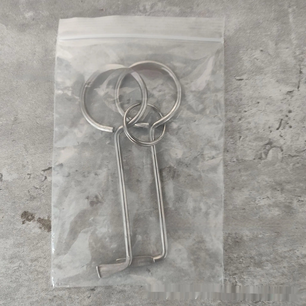 Two alloy steel wrench tools displayed as a portable set for household DIY repairs