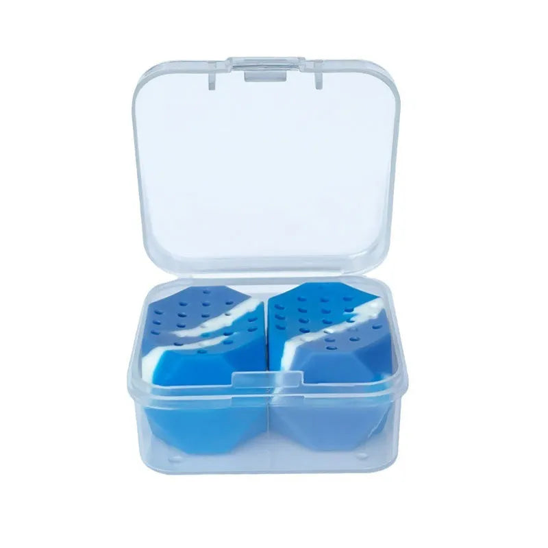 Camouflage silicone facial muscle fitness ball jaw trainer in transparent two-pack box