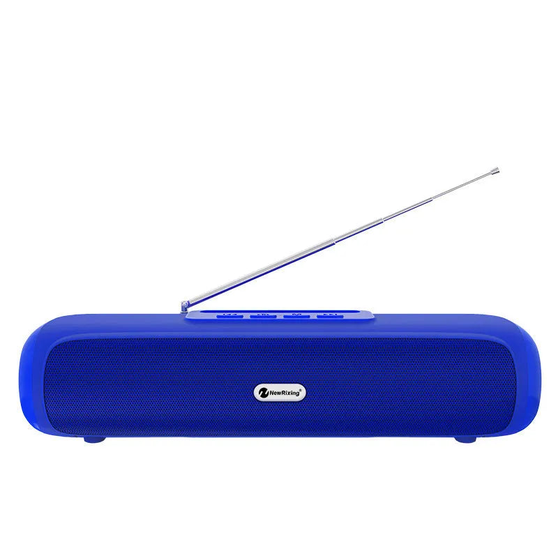 Desktop wireless long strip subwoofer in black, blue, red or silver grey colours