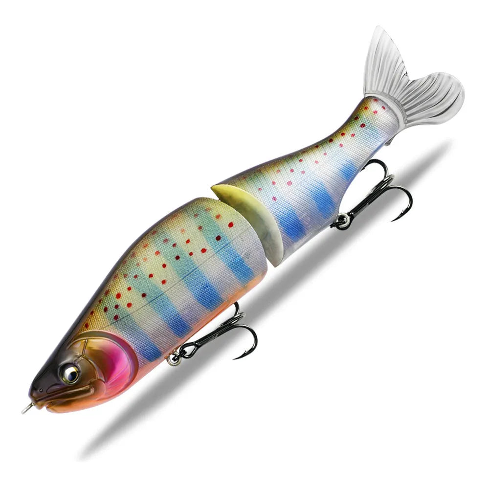 185mm soft plastic swimming fishing bait for bass tossing technique in multiple colours
