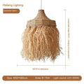 50cm diameter Southeast Asian style chandelier made from woven wild vetch and willow