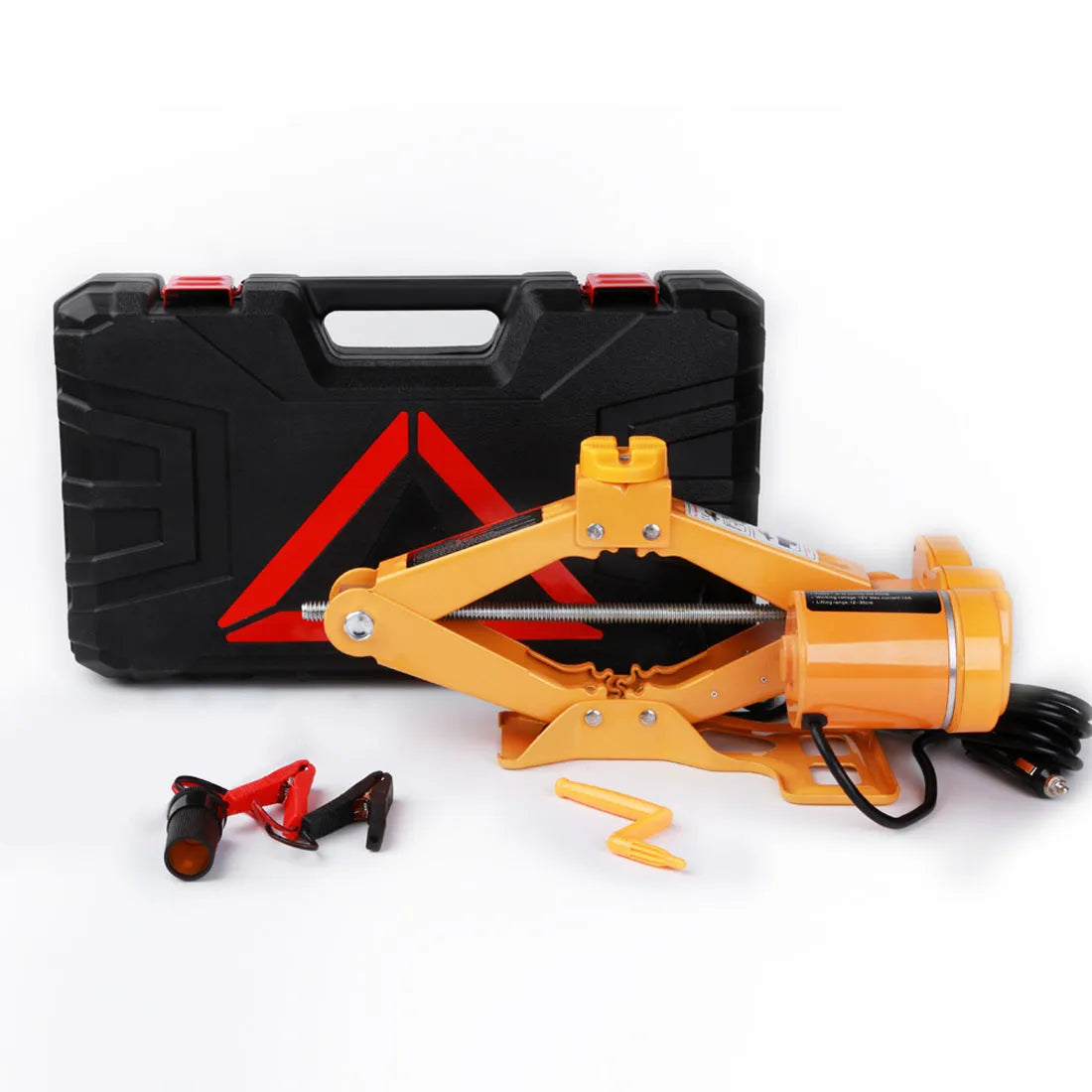 Vehicle-mounted electric hydraulic car jack with 2-tonne capacity and adjustable height