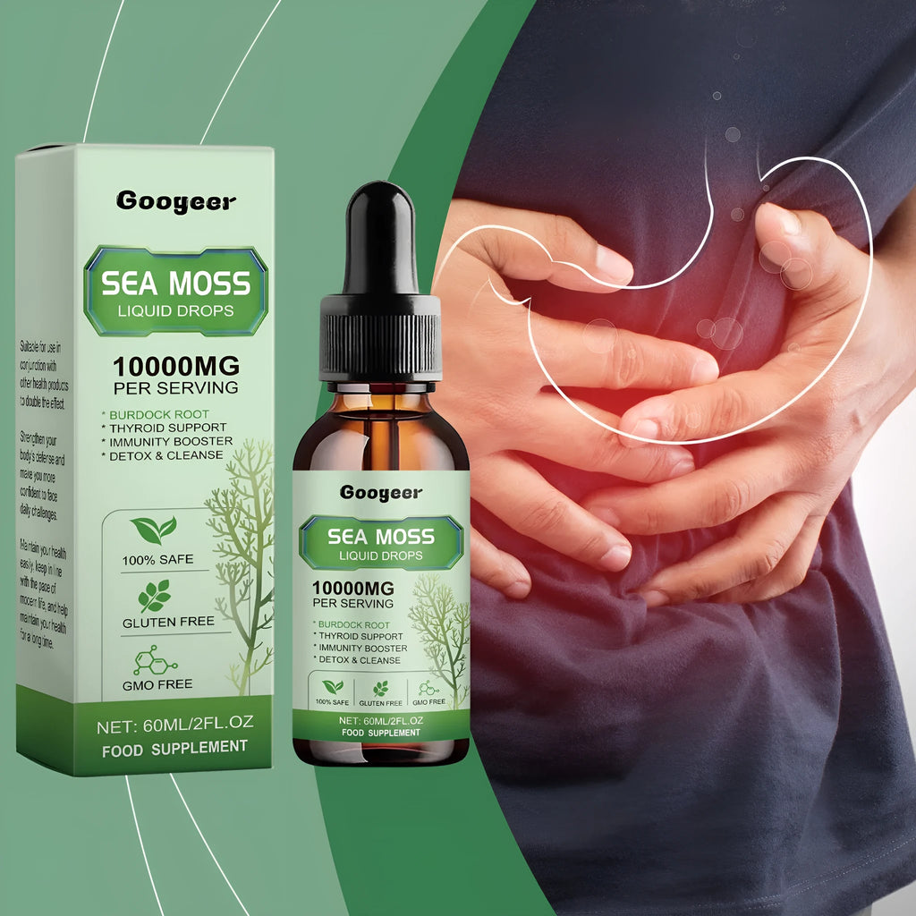 Sea Moss Liquid Drops 60ml body treatment bottle with traditional Chinese medicine extracts
