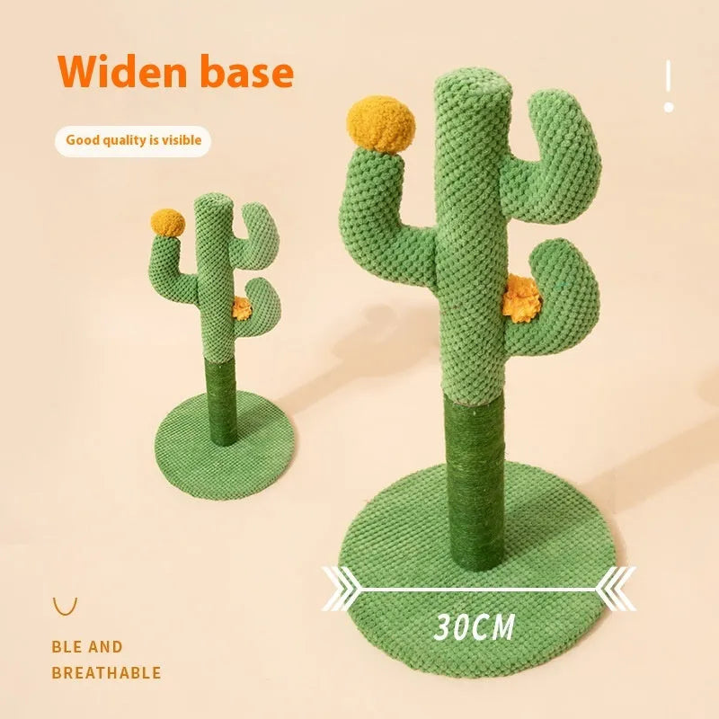 Masson Cactus or Coconut Tree design cat scratching pole with sisal surface for claw grinding.