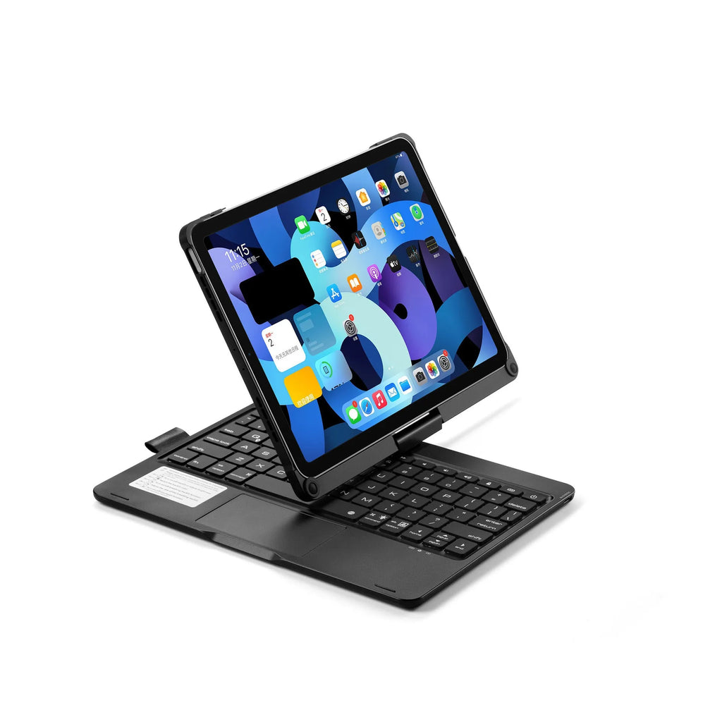 360-degree rotating Bluetooth keyboard with touch backlight for iPad Air 4 and Pro 11 models