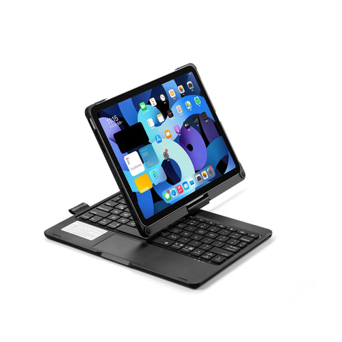 360-degree rotating Bluetooth keyboard with touch backlight for iPad Air 4 and Pro 11 models