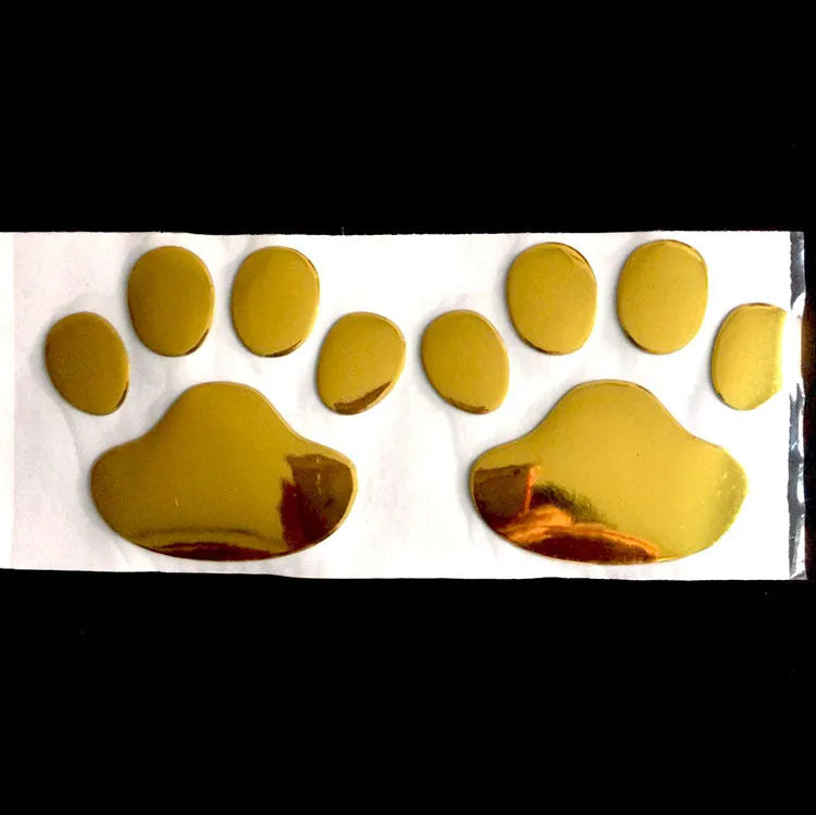 PVC car sticker with hand shape and dog footprints for bumper scratch coverage