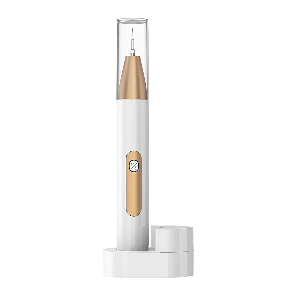Gold ultrasonic tooth cleaning instrument for tartar removal and stain reduction
