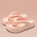 Solid colour EVA flip-flops with thick sole and bow detail in multiple colour options