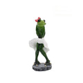 Pastoral style synthetic resin frog figurine home decoration ornament