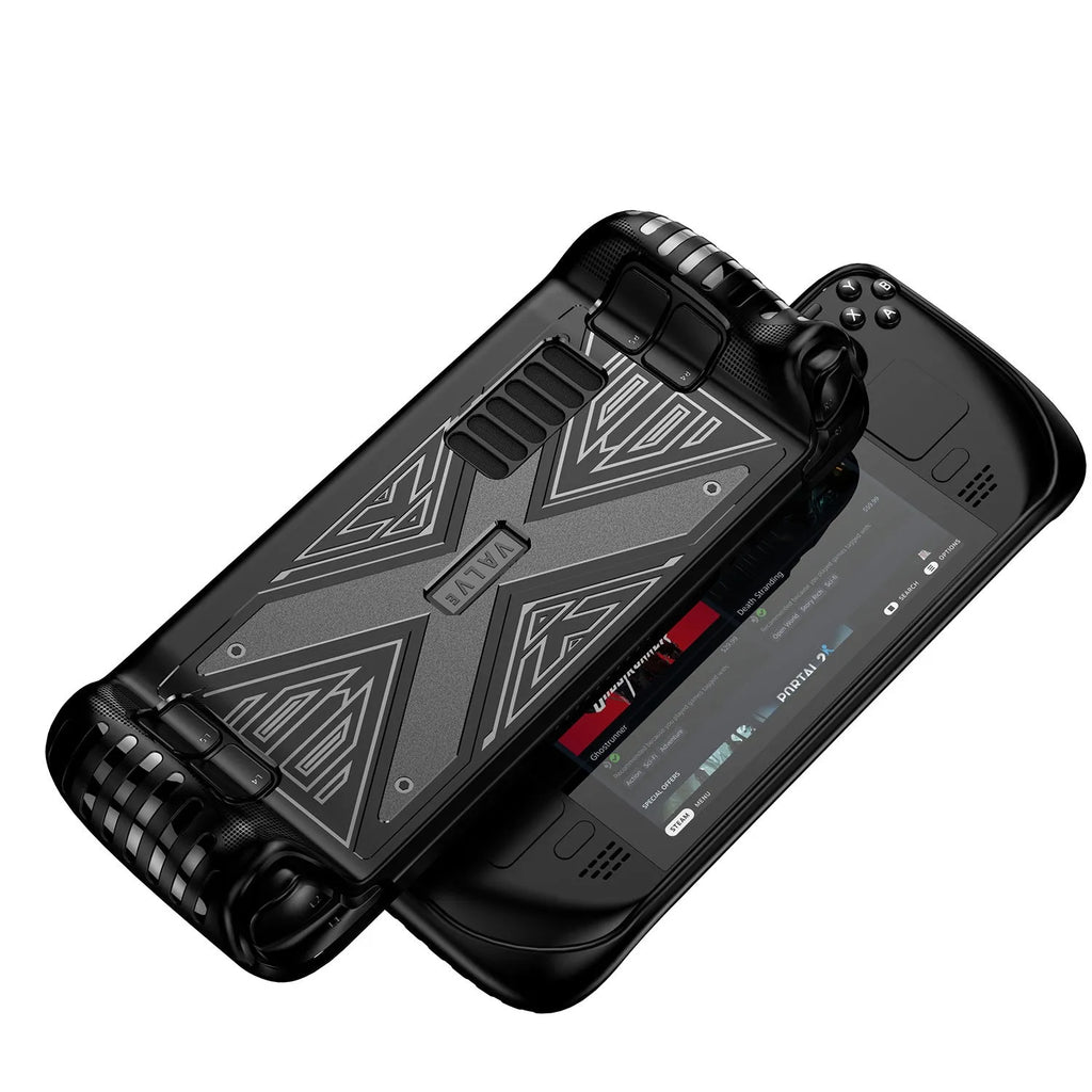 Red TPU silicone protective case for Steam Deck handheld game console
