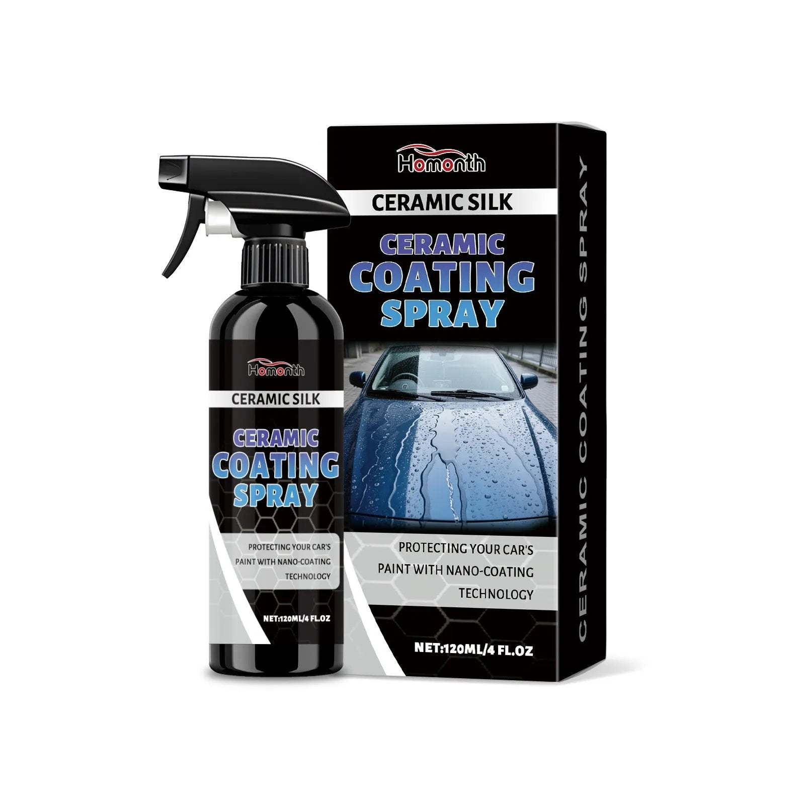 Ceramic coating spray 120ml protective agent for vehicle paint maintenance and renovation