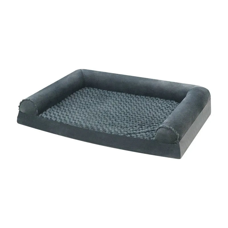 Light grey cloth dog kennel showing enclosed design for medium or large breeds