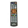 Black L336 learning remote control with standard button layout for audio equipment