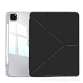 Transparent acrylic tablet protective cover with magnetic bracket for iPad models