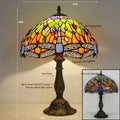 Tiffany dragonfly stone table lamp in European retro style with multiple size options
