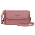 Ladies long wallet double zipper bag in soft PU leather with large capacity design