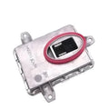 Metal headlight ballast unit measuring 14cm by 11cm by 4.5cm for automotive headlamp systems