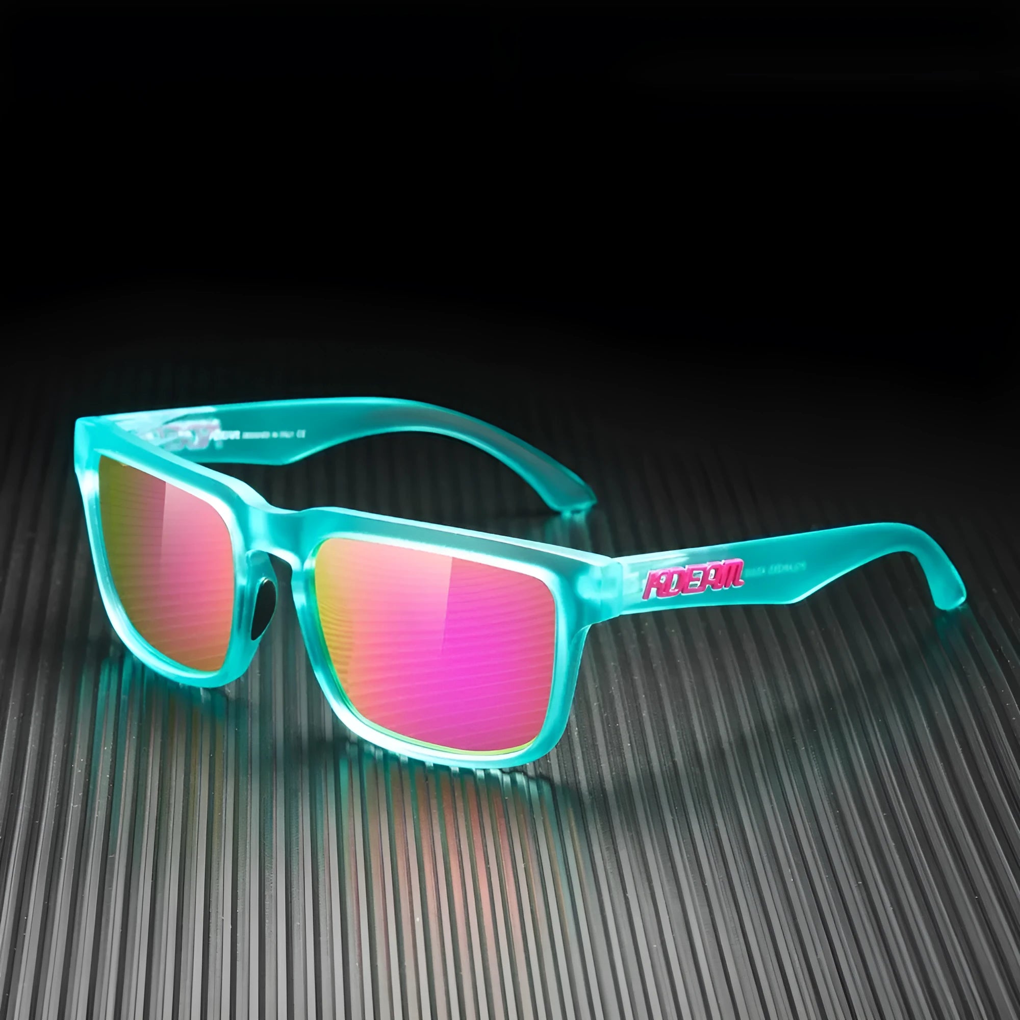 Polarized square sunglasses with TAC lens and PC frame, 12 colour options, unisex outdoor sun protection