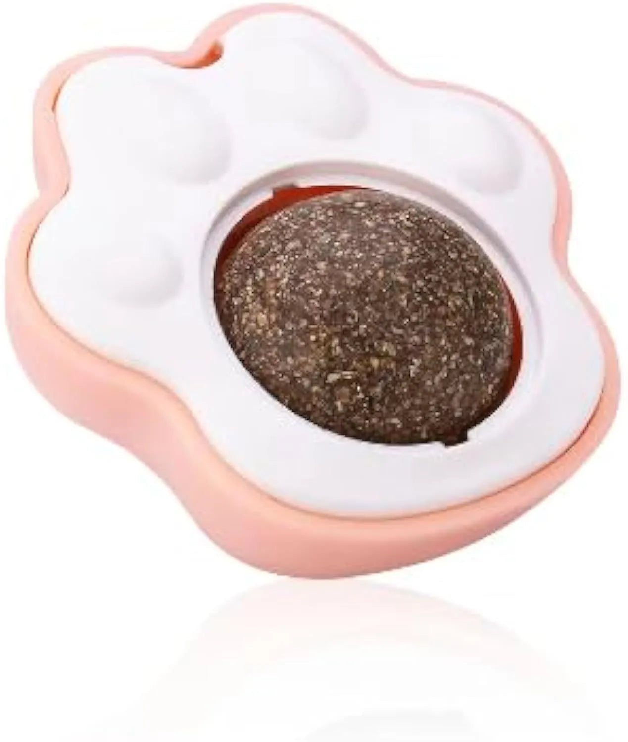 Coloured catnip balls with textured edible vine surface for feline dental cleaning and interactive play
