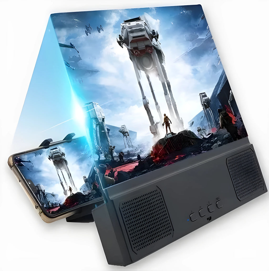 L2 model mobile phone screen amplifier with 12-inch acrylic lens and ABS housing