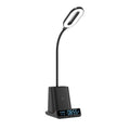 Wireless charging lamp with integrated pen holder and storage box in modern simplicity design